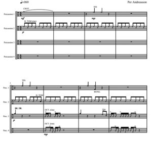 锡舞  打击乐四重奏总谱 有试听-云音圈