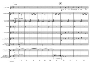 闭上眼睛做梦 打击乐重奏总谱 有试听-云音圈