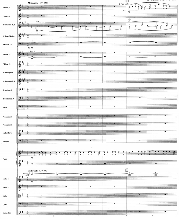 阿甘正传组曲  4级 管弦乐总谱+分谱 有试听