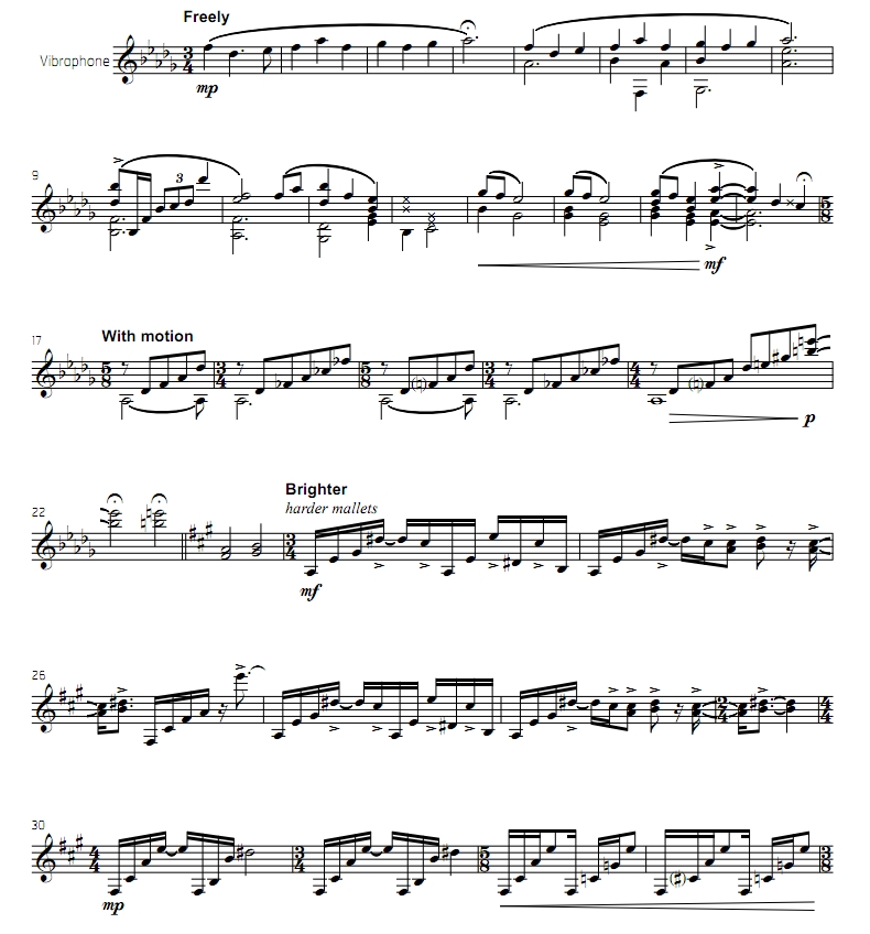 雪莉的哀歌 中级 贝尔 独奏 颤音琴谱 有试听