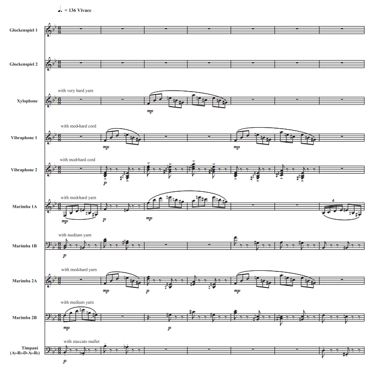 霍尔斯特 水星 高级 打击乐十重奏总谱 有试听