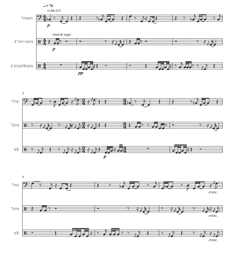 顶柜 中级  斯劳森版 定音鼓等 打击乐三重奏总谱 有试听