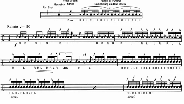 飓风之后 高级 无伴奏独奏 小军鼓谱 有试听