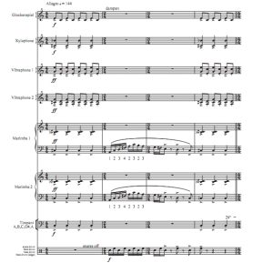 魔鬼之舞 高级 打击乐八重奏总谱 有试听-云音圈