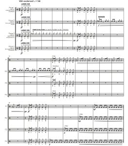 黑游蛇  中级 打击乐四重奏总谱 有试听-云音圈