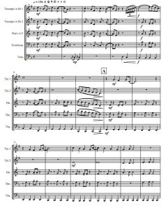 龙猫 铜管五重奏 总谱+分谱 有试听-云音圈