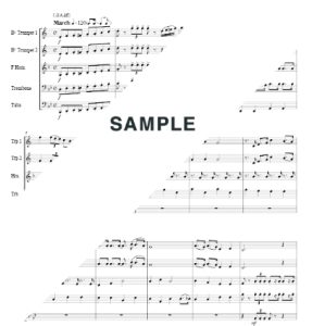 龙猫组曲 日本原版 铜管五重奏 总谱+分谱  有试听-云音圈