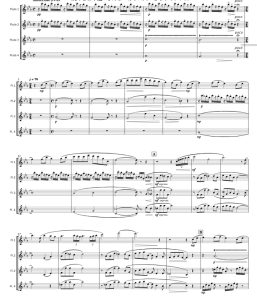 龙猫组曲 长笛四重奏 总谱+分谱 有试听-云音圈