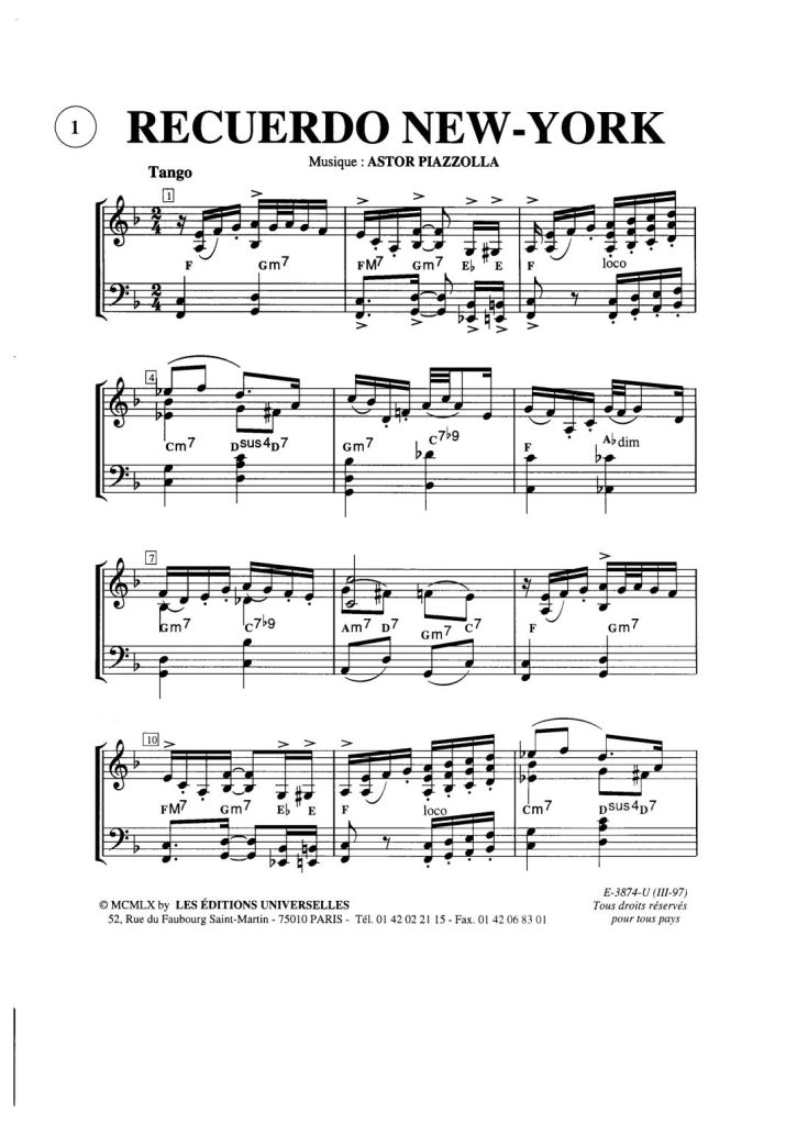 图片[4]-皮亚佐拉 60首探戈 钢琴谱 3册