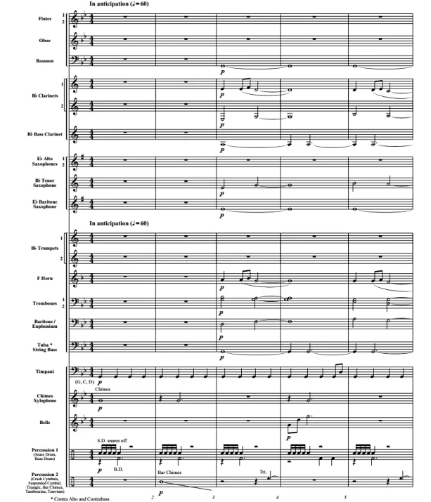 3, 2, 1 初-中级 交响管乐合奏总谱+分谱 G2.5 有试听