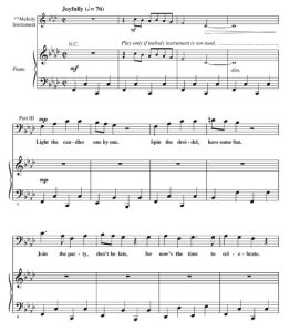 商品为SAB 三声部合唱线谱 A Hanukkah Celebration 米勒版 混声合唱谱 有试听-云音圈