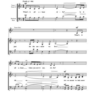 商品为TTBB 四声部合唱线谱 Alfie 马特森版 阿卡贝拉 男声无伴奏合唱谱 有试听-云音圈