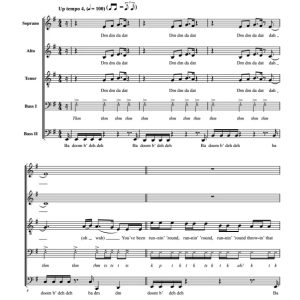 商品为SATBB 五声部合唱线谱 Attention 原版阿卡贝拉 无伴奏混声合唱谱 有试听-云音圈