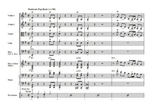 Back in Black 摩尔版 初级 交响弦乐合奏总谱+分谱 G2 有试听-云音圈