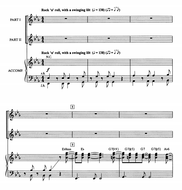 商品为SA 二声部合唱线谱 Build Me Up Buttercup 放克版 童声女声流行合唱谱 有试听