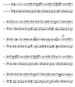 Can't take my eyes off you 大提琴二重奏 总分谱 有试听-云音圈