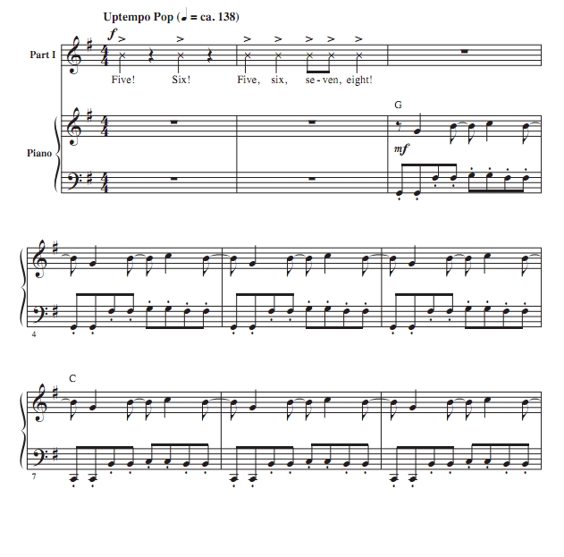 商品为SA 二声部合唱线谱 HOT TO GO! 爱默生版 童声女声流行合唱谱 有试听