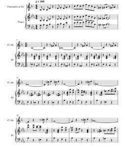 Jazz Band 单簧管钢琴 总分谱 有试听-云音圈