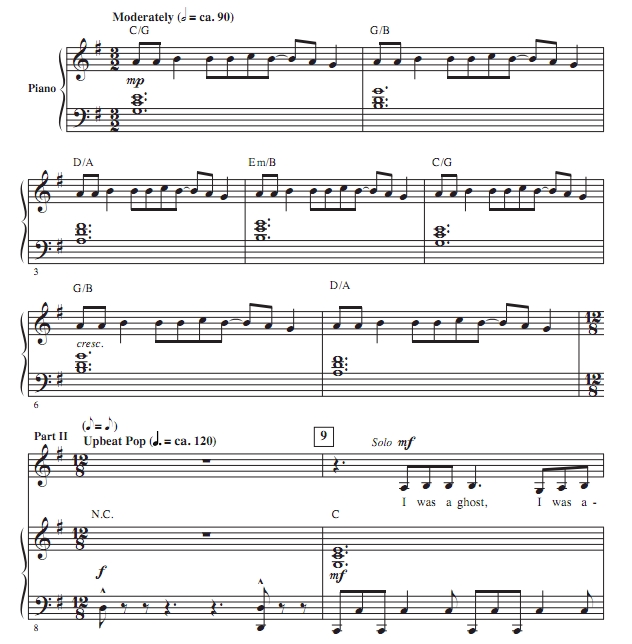 商品为SA 二声部合唱线谱 K-POP猎魔女团 Golden 爱默生版 童声女声流行合唱谱 有试听