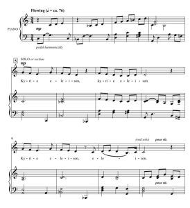 商品为SATB 四声部合唱线谱 Kyrie 扎诺版 四部混声合唱SATB+钢琴谱 有试听-云音圈