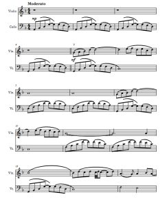 Lalaland 爱乐之城插曲 City of Stars 小提琴大提琴二重奏 总谱+分谱 有试听-云音圈