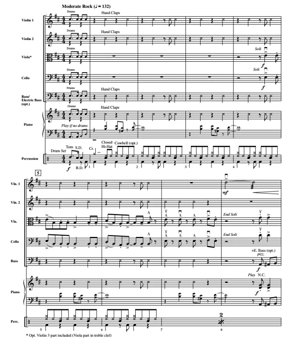 Love Shack 摩尔版 中级 交响弦乐合奏总谱+分谱 G3.5 有试听