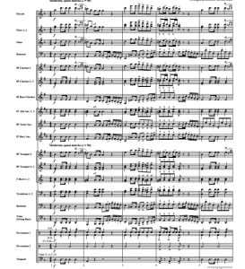 Slavonic March 朗斐尔版 中级 交响管乐合奏总谱+分谱 4级 有试听-云音圈