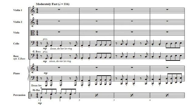 Too Sweet 摩尔版 中级 交响弦乐合奏总谱+分谱 G3.5 有试听