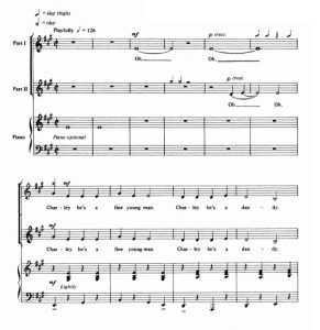 商品为SA 二声部合唱线谱 Weevily Wheat 克伦弗茨版  童声女声合唱+钢琴谱 有试听-云音圈