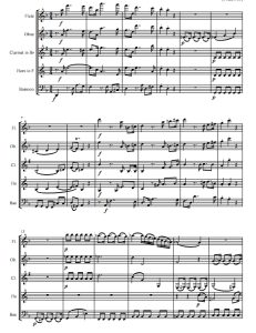 c小调柔板与赋格 莫扎特 木管五重奏总谱+分谱 有试听-云音圈