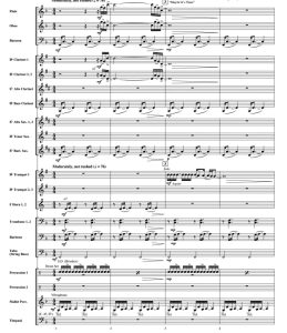 一个明星的诞生组曲 中级 交响管乐合奏总谱+分谱（3级） 有试听-云音圈