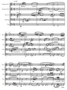 一剪梅 铜管五重奏总谱+分谱 有试听-云音圈