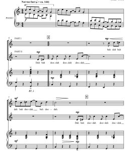 商品为SA 二声部合唱线谱 乔普林 卖艺人 贝克版  童声女声合唱谱 有试听-云音圈