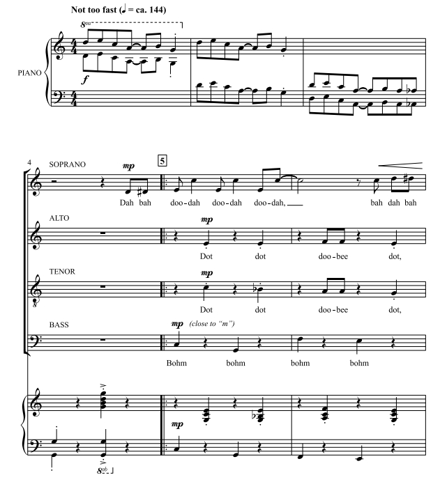 商品为SATB 四声部合唱线谱 乔普林 卖艺人 贝克版 混声合唱谱 有试听