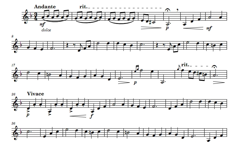 人生的旋转木马  圆号独奏谱 有试听