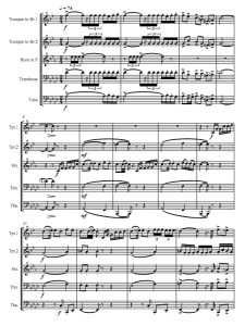 仙女Fanfare pour précéder la Péri保罗·杜卡斯 铜管五重奏总谱+分谱 有试听-云音圈