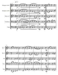 以马内利，恳求降临 铜管五重奏总谱+分谱 有试听-云音圈