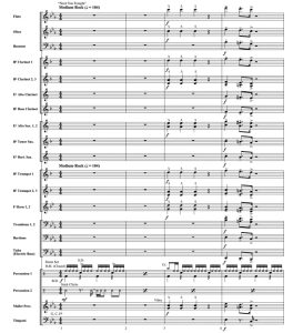 伊克斯乐队金曲串烧 中级 交响管乐合奏总谱+分谱 3级 有试听-云音圈