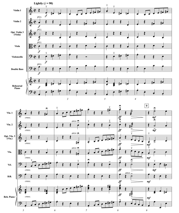 俄罗斯之谜 中级 交响弦乐合奏总谱+分谱 3级 有试听