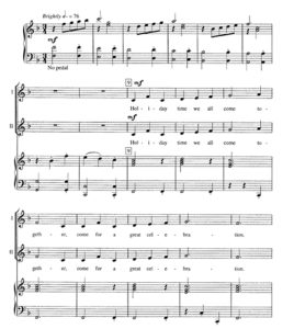 商品为SA 二声部合唱线谱 假日牧歌 斯佩伐克版 童声女声合唱谱 有试听-云音圈