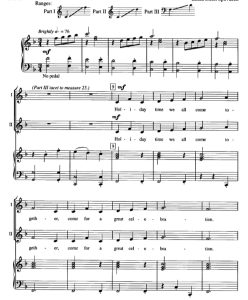 商品为SAB 三声部合唱线谱 假日牧歌  斯佩伐克版 混声合唱谱 有试听-云音圈