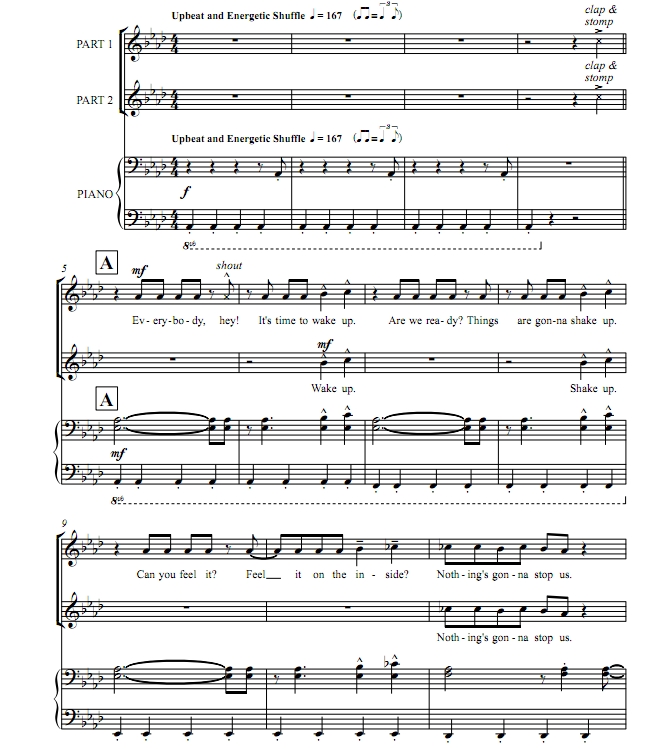 商品为SA 二声部合唱线谱 决战时刻 童声女声合唱线谱 有试听