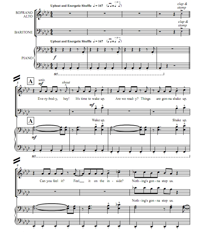 商品为SAB 三声部合唱线谱 决战时刻  混声合唱线谱 有试听