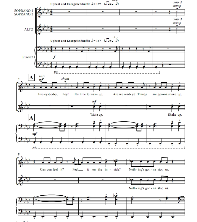 商品为SSA 三声部合唱线谱 决战时刻 童声女声合唱线谱 有试听