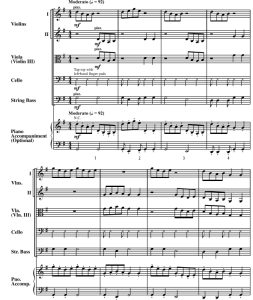 凤阳花鼓 弦乐五重奏+钢琴 总谱+分谱 有试听-云音圈