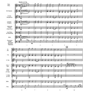 前奏曲与舞曲 初级 交响管乐合奏总谱+分谱 1级 有试听-云音圈