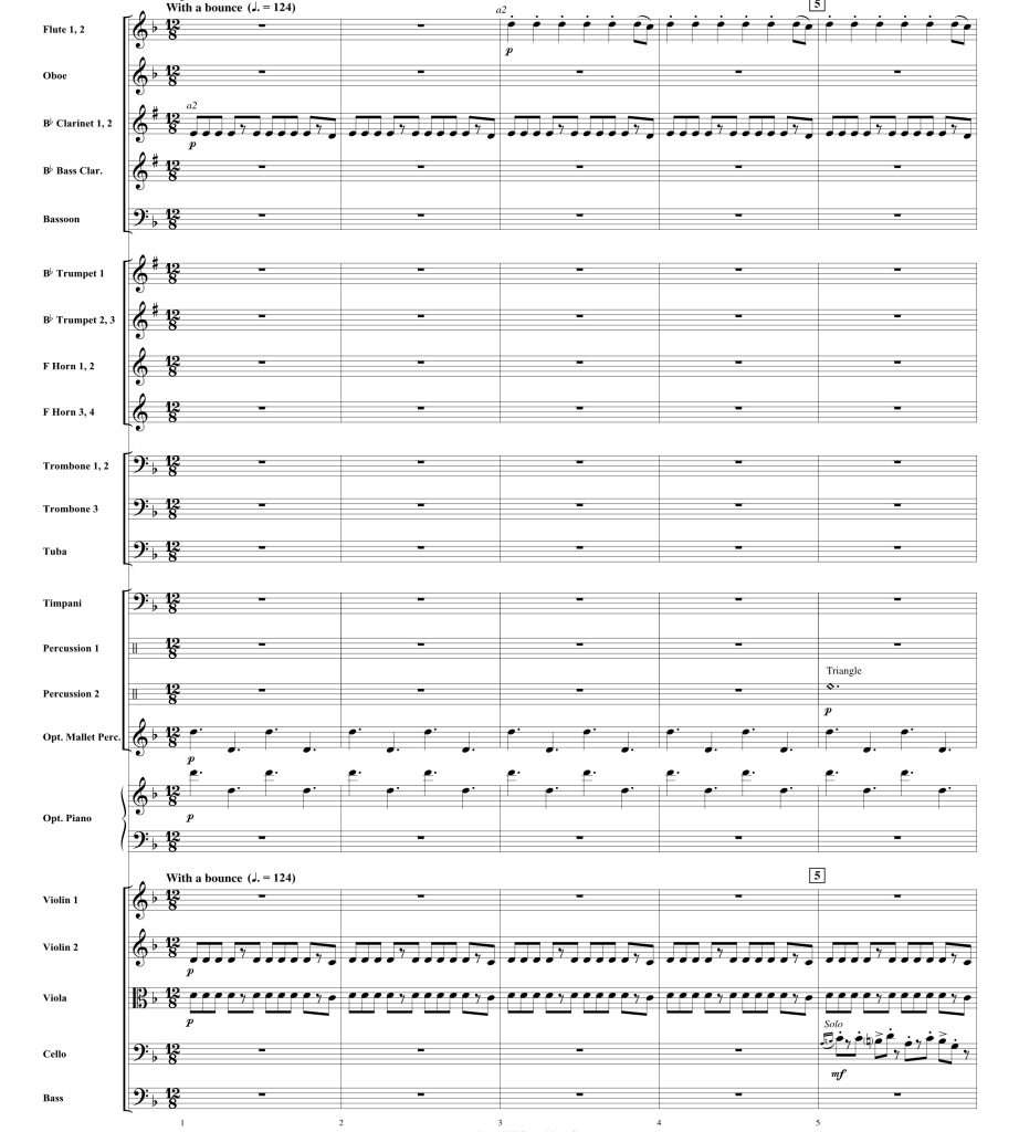 加勒比海盗：黑珍珠号的诅咒 中级 管弦乐总谱+分谱 4级 有试听