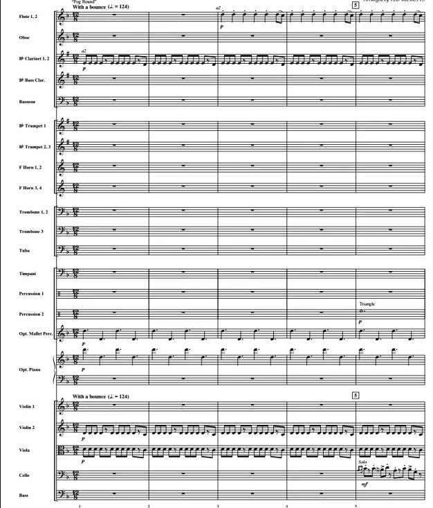 加勒比海盗：黑珍珠号的诅咒 中级 管弦乐总谱+分谱 4级 有试听