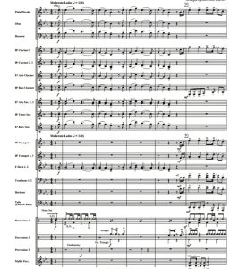 加勒比火辣辣 布朗版 中级 交响管乐合奏总谱+分谱 3级 有试听-云音圈