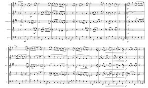 加沃特舞曲 木管五重奏 总谱+分谱 有试听-云音圈